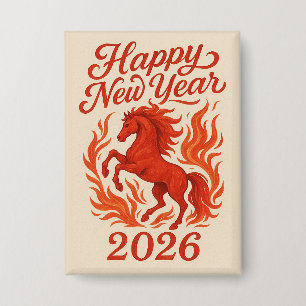 Happy New Year 2026 Fiery Horse
