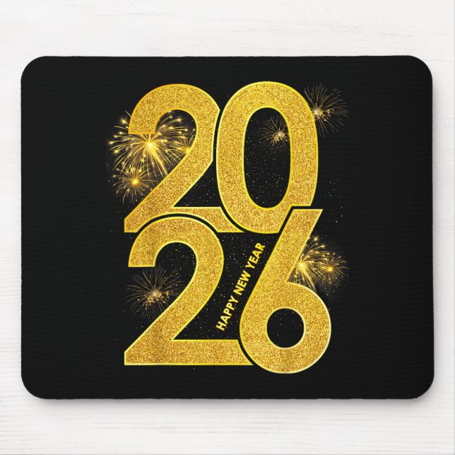 Happy New Year 2026 Firework Family Matching Men W Mouse Pad (Front)