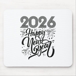 Happy New Year 2026 Fireworks _1  Mouse Pad