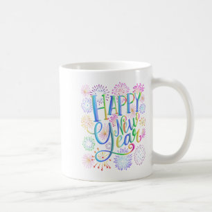 Happy New Year 2026 Fireworks Coffee Mug