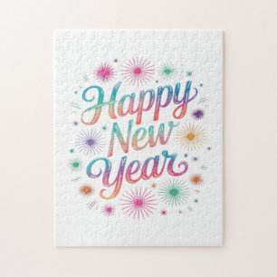 Happy New Year 2026 Fireworks Essential Jigsaw Puzzle