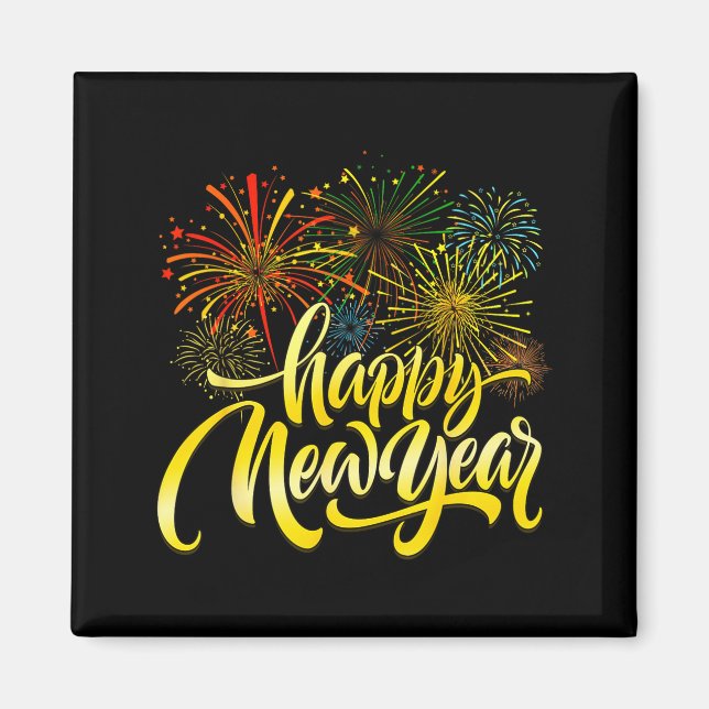 Happy New Year 2026 Fireworks New Years Eve Party  Magnet (Front)