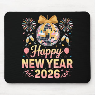 Happy New Year 2026 Fireworks New Year's Eve Party Mouse Pad
