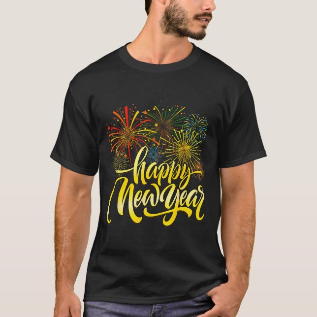 Happy New Year 2026 Fireworks New Years Eve Party  T-Shirt (Front)