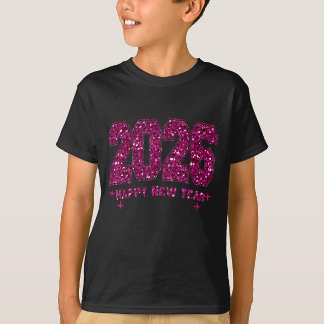 Happy New Year 2026 Fireworks Party Eve Family Xma T-Shirt (Front)