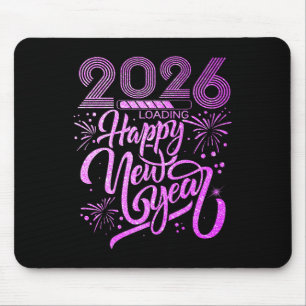 Happy New Year 2026 Fireworks Party Premium  Mouse Pad