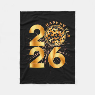 Happy New Year 2026  Fleece Blanket
