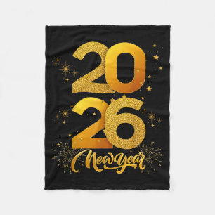 Happy New Year 2026  Fleece Blanket