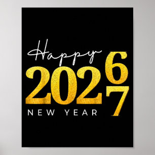 Happy New Year 2026 Funny 67 New Year Countdown Si Poster