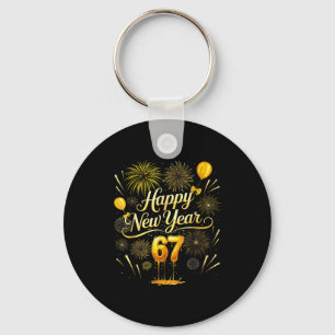Happy New Year 2026 Funny 67 Six Seven Meme Gen Al Key Ring
