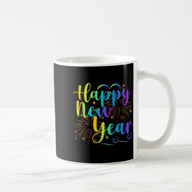 Happy New Year 2026 Funny Family Friend New Year E Coffee Mug (Right)