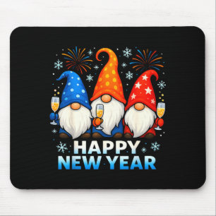 Happy New Year 2026 Gnomes Matching Family New Yea Mouse Pad