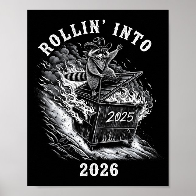 Happy New Year 2026 Goodbye 2025 Hello 2026 Family Poster (Front)