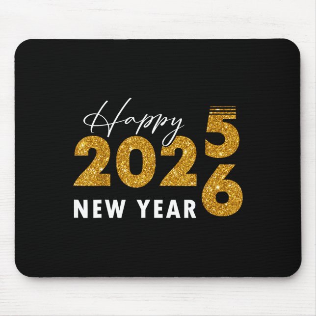 Happy New Year 2026 Goodbye 2025 Hello 2026  Mouse Pad (Front)