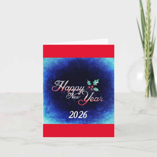Happy New Year 2026 Holiday Card (Front)