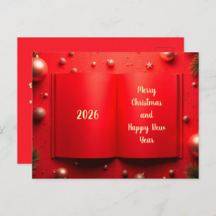 Happy New Year 2026 Holiday Postcard