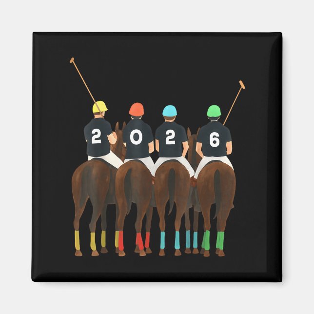 Happy New Year 2026 Horse Lo Team Funny Srt Lovers Magnet (Front)