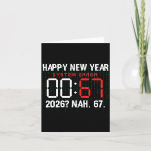 Happy New Year 2026 Humour Clock 6 7 Meme System E Card