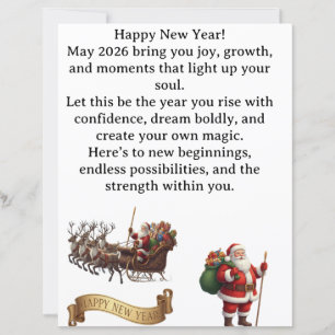 Happy New Year 2026 – Inspirational Greeting Card