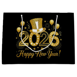 Happy New Year 2026 Large Gift Bag