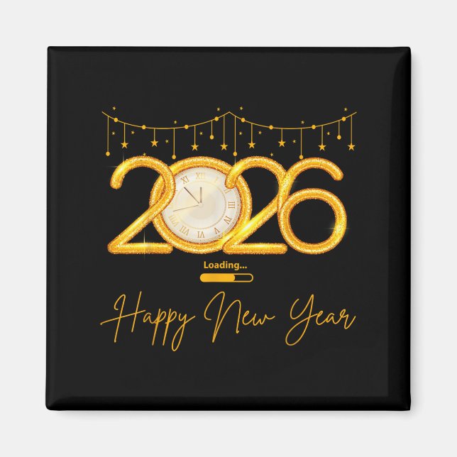 Happy New Year 2026  Magnet (Front)