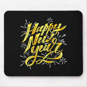 Happy New Year 2026 Men Women Kids New Year Eve Pa Mouse Pad