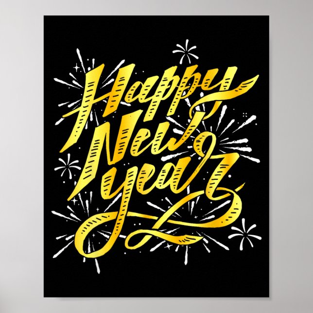 Happy New Year 2026 Men Women Kids New Year Eve Pa Poster (Front)
