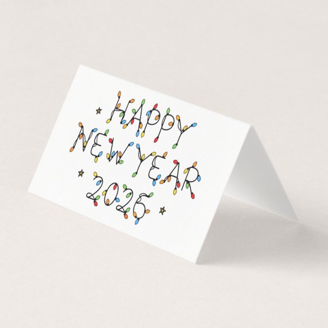 Happy New Year 2026 Minimalist Design (Front)