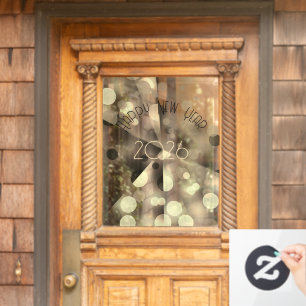 Happy new year 2026 modern gold bubbles