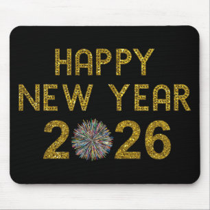 Happy New Year 2026 Mouse Pad