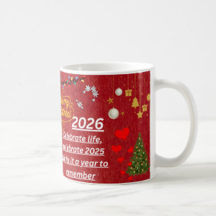 “Happy New Year 2026 Mug – Celebrate with Sparkle 