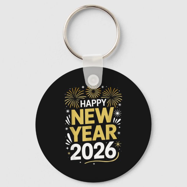Happy New Year 2026 - New Year's Eve 2026  Key Ring (Front)