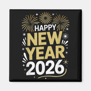 Happy New Year 2026 - New Year's Eve 2026  Magnet