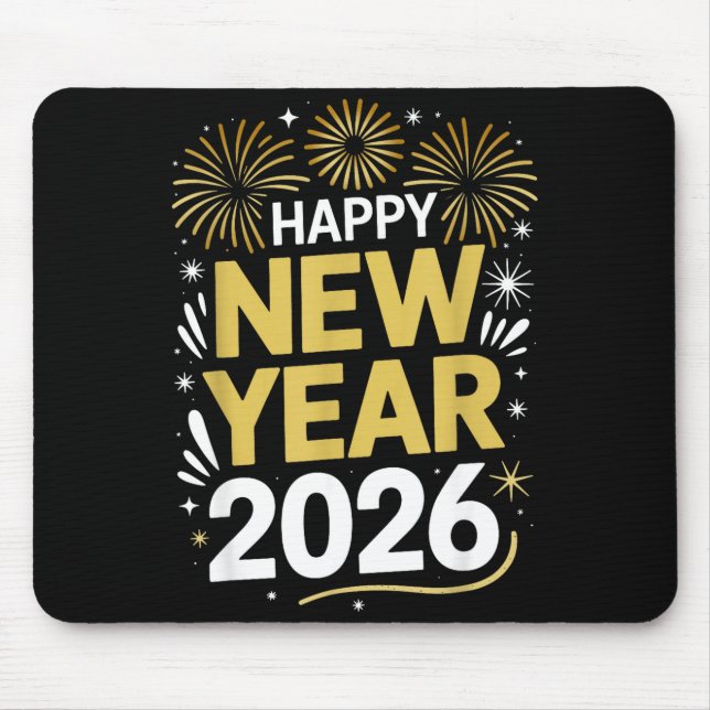 Happy New Year 2026 - New Year's Eve 2026  Mouse Pad (Front)