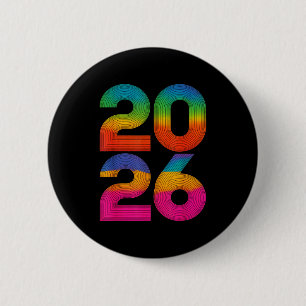 Happy New Year 2026 New Years Eve 6 Cm Round Badge