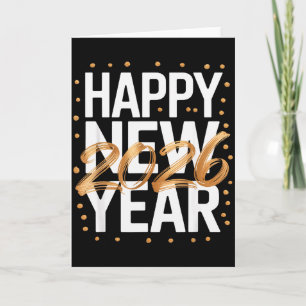 Happy New Year 2026 New Years Eve Card