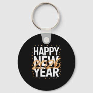 Happy New Year 2026 New Years Eve  Key Ring
