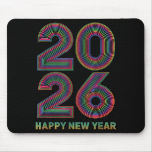 Happy New Year 2026 New Years Eve Mouse Pad