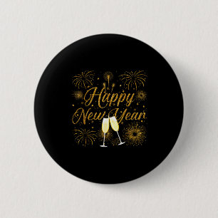 Happy New Year 2026 New Years Eve Party Countdown 6 Cm Round Badge