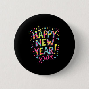 Happy New Year 2026 New Years Eve Party Countdown  6 Cm Round Badge