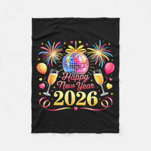 Happy New Year 2026 New Years Eve Party Countdown Fleece Blanket