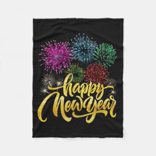 Happy New Year 2026 New Years Eve Party Countdown  Fleece Blanket