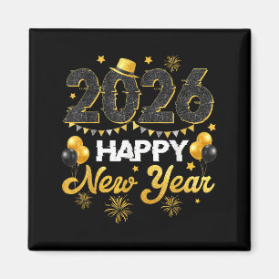 Happy New Year 2026 New Year's Eve Party Countdown Magnet