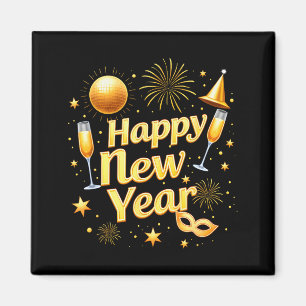 Happy New Year 2026 New Years Eve Party Countdown  Magnet