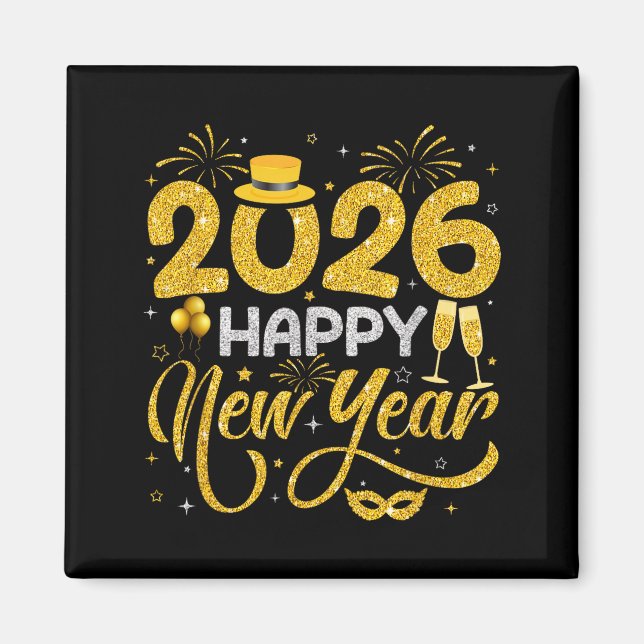 Happy New Year 2026 New Years Eve Party Countdown  Magnet (Front)