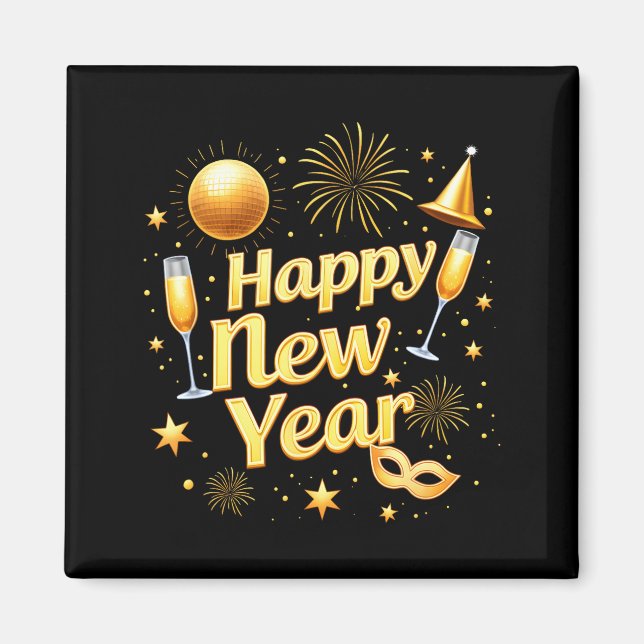 Happy New Year 2026 New Years Eve Party Countdown  Magnet (Front)