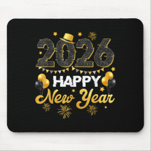 Happy New Year 2026 New Year's Eve Party Countdown Mouse Pad