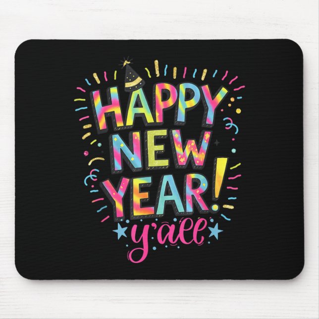 Happy New Year 2026 New Years Eve Party Countdown  Mouse Pad (Front)