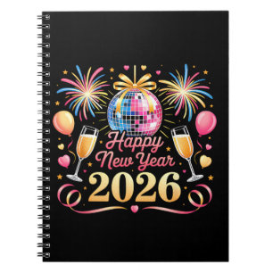 Happy New Year 2026 New Years Eve Party Countdown Notebook