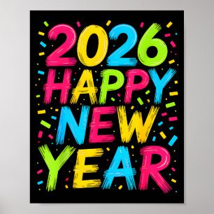 Happy New Year 2026 New Years Eve Party Countdown  Poster